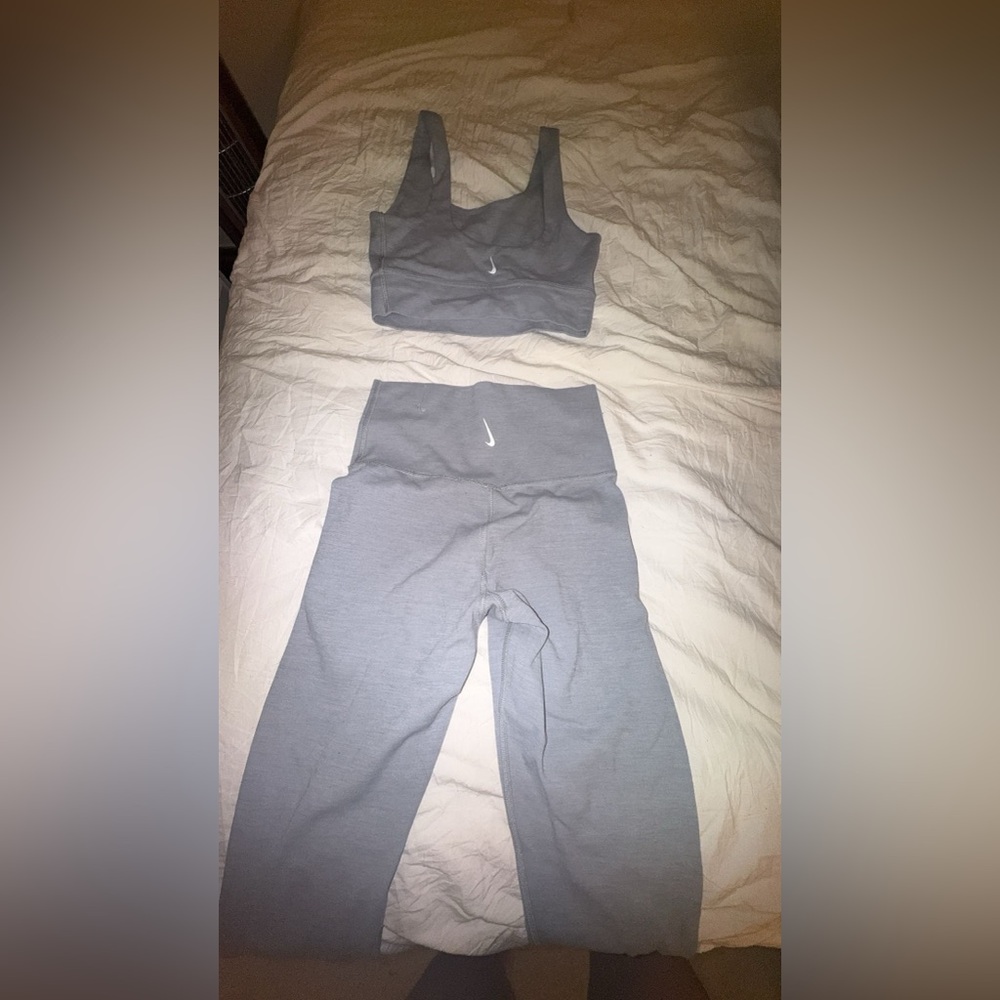 light gray nike set